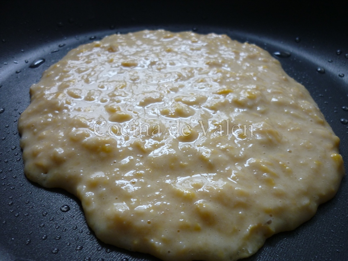 Cachapas con maíz de lata - Cocina de Valen