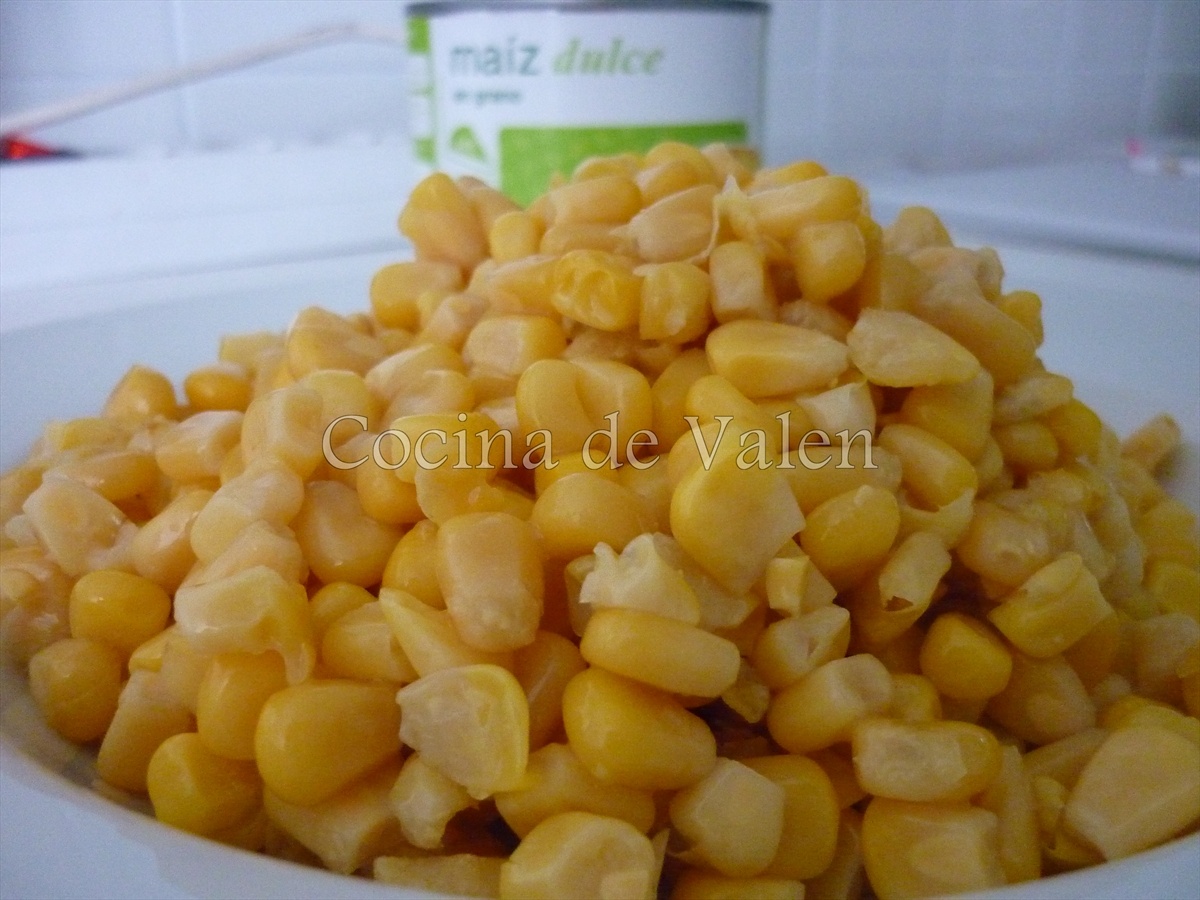 Cachapas con maíz de lata - Cocina de Valen