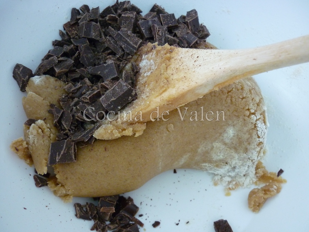 Galletas Dobles de Chocolate y Vainilla con chispas de chocolate - Cocina de Valen