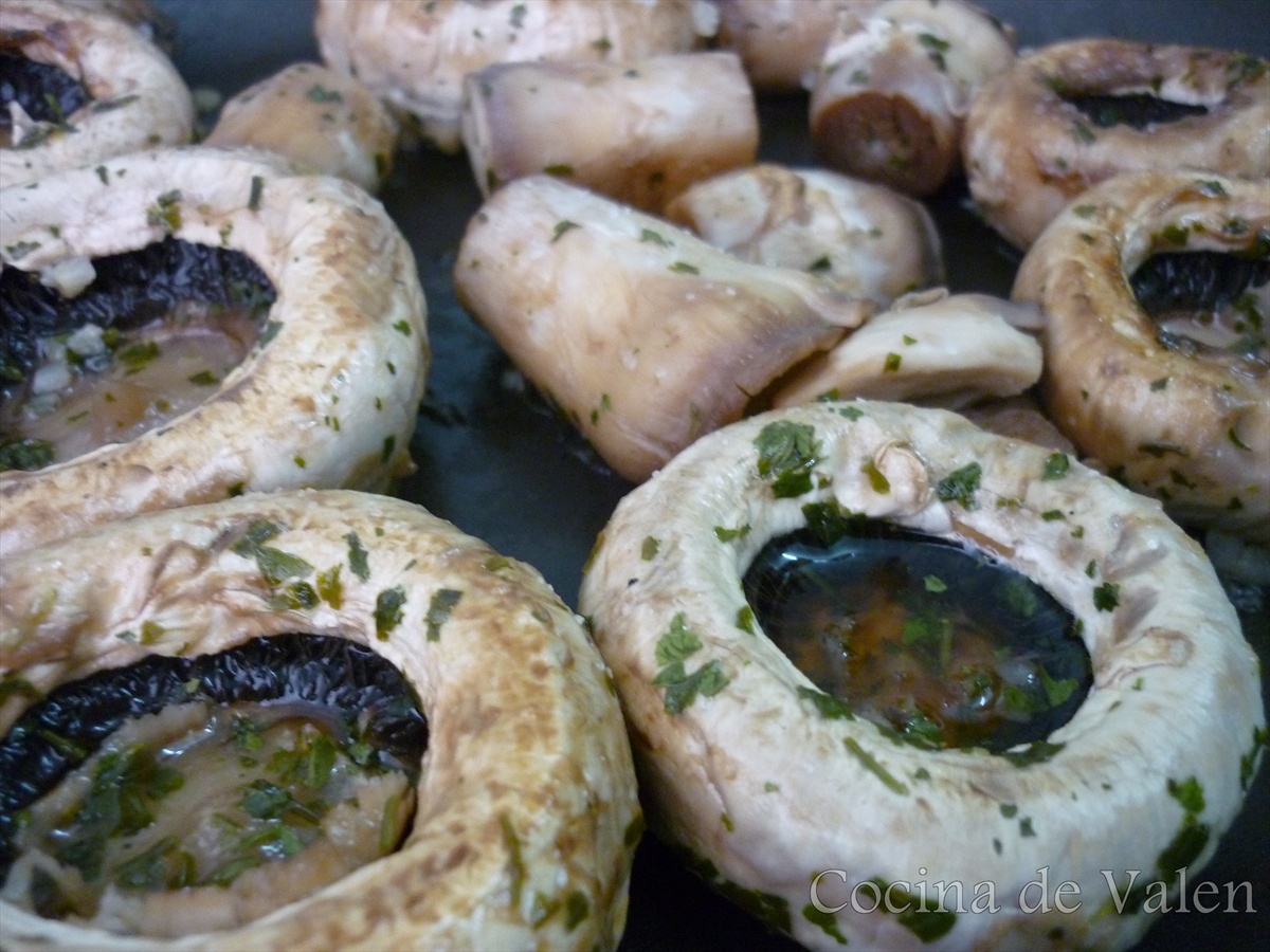 Champiñones a la plancha con ajo y perejil - Cocina de Valen