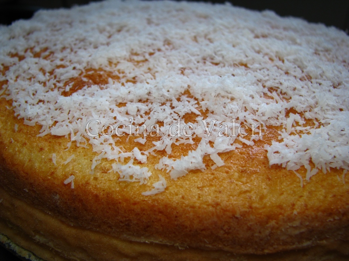 Bizcocho de coco - Cocina de Valen