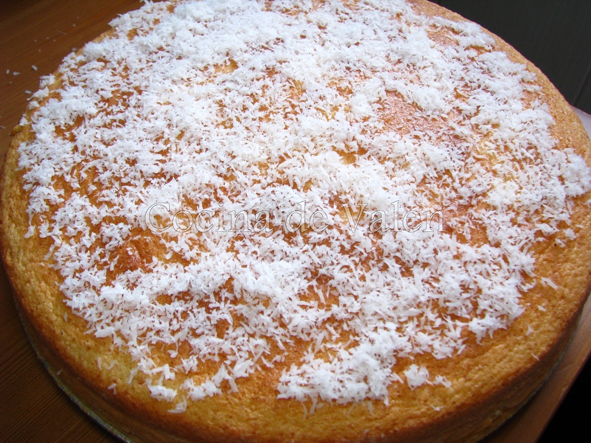 Bizcocho de coco - Cocina de Valen