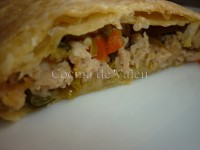 - Empanada de Hojaldre rellena de pollo picado - Cocina de Valen