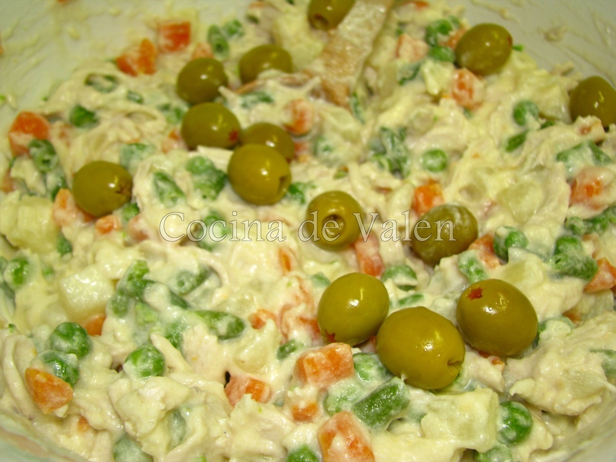 Ensalada de Gallina - Cocina de Valen