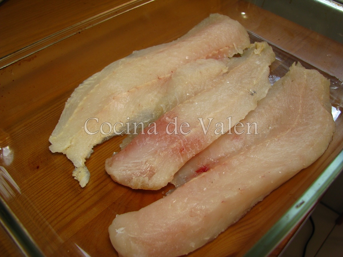 Filete de Merluza con Gambas - Cocina de Valen