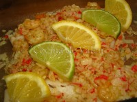 Filete de Merluza con Gambas1 - Cocina de Valen