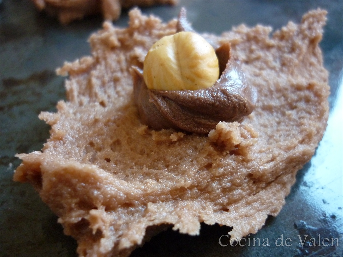 Galletas de Chocolate y avellanas (Nutella Cookies) - Cocina de Valen