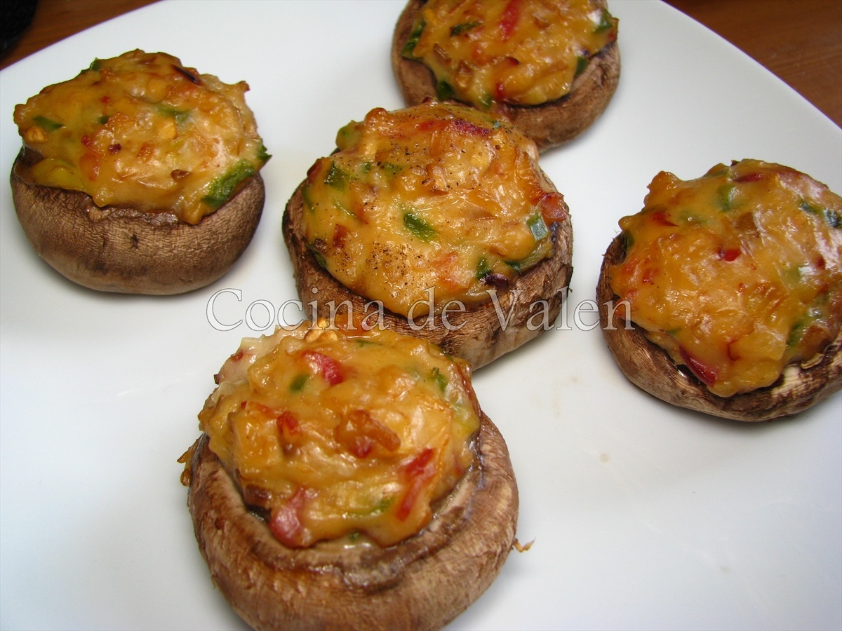 Champiñones rellenos - Cocina de Valen