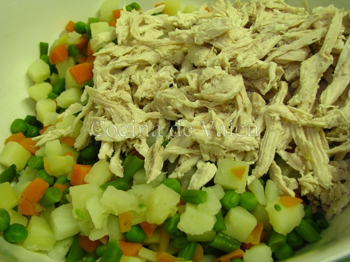 Ensalada de Gallina - Cocina de Valen