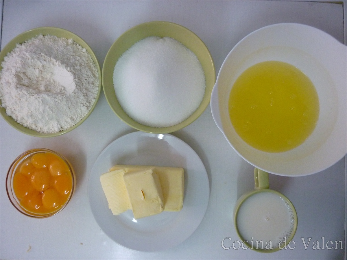 Ingredientes Rainbow Cake