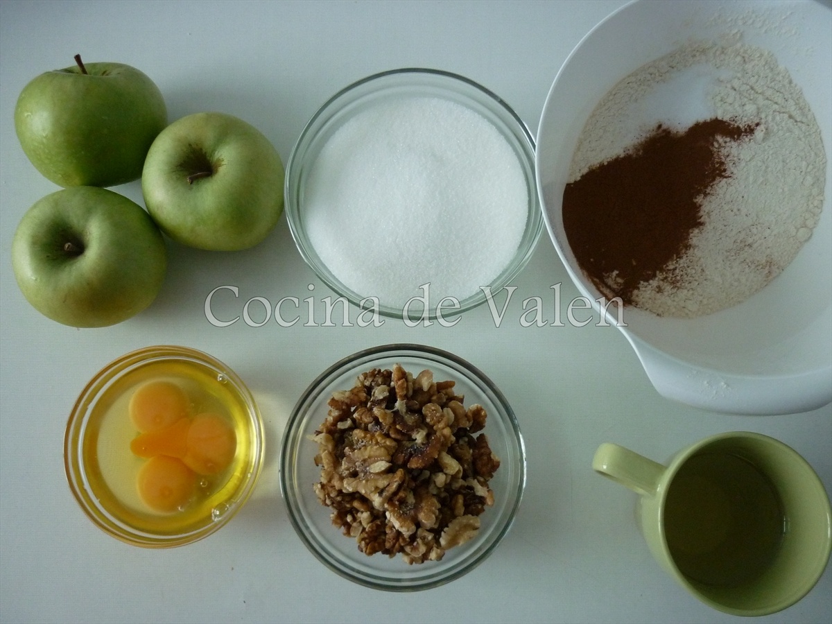 Torta de Manzana, nueces y caramelo - Marca de Agua