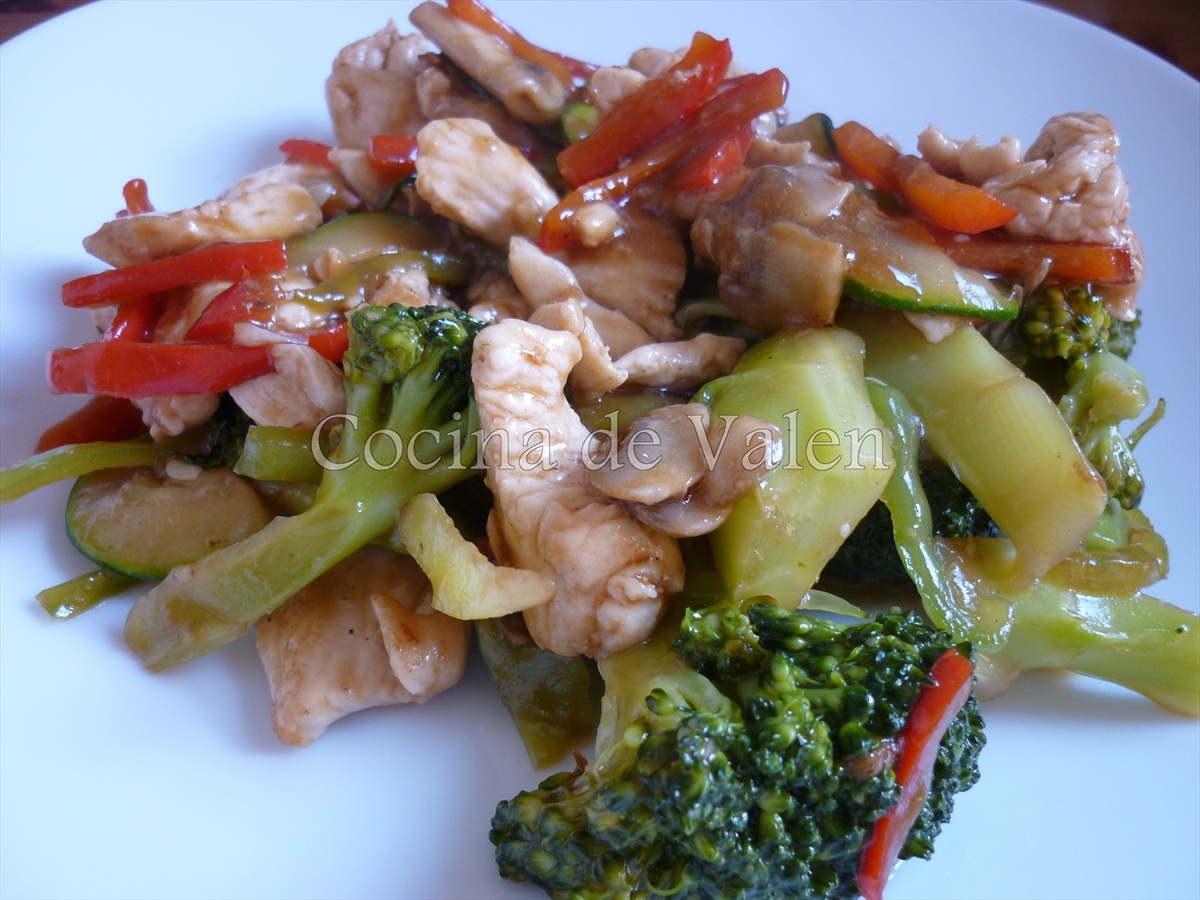 Pollo en salsa de ostras - Cocina de Valen