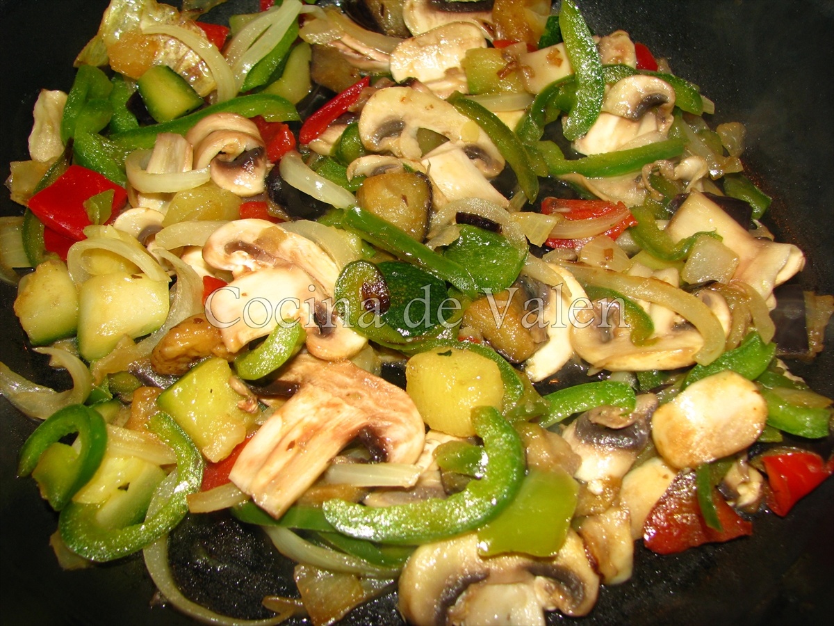 Fideos chinos al wok - Cocina de Valen