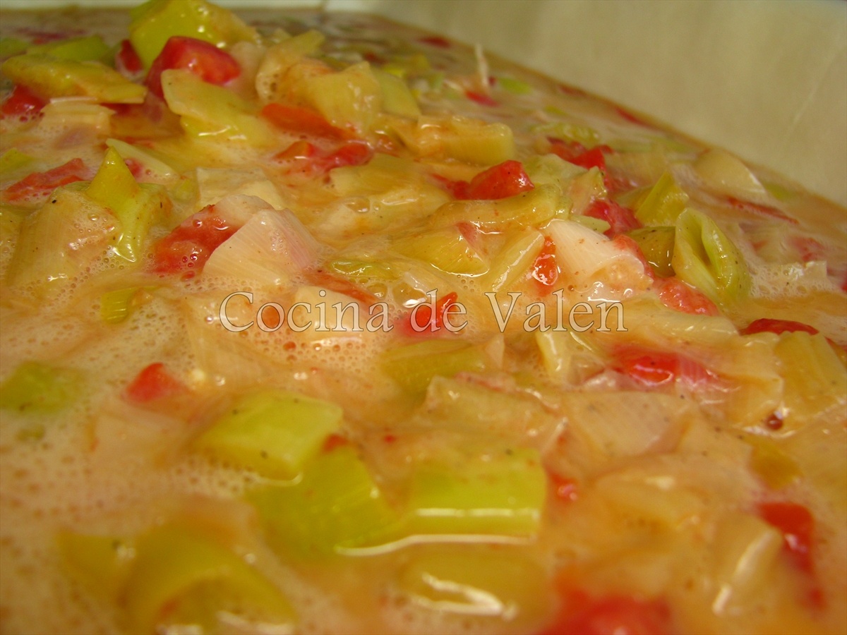 Quiche de Puerro y Tomate - Cocina de Valen