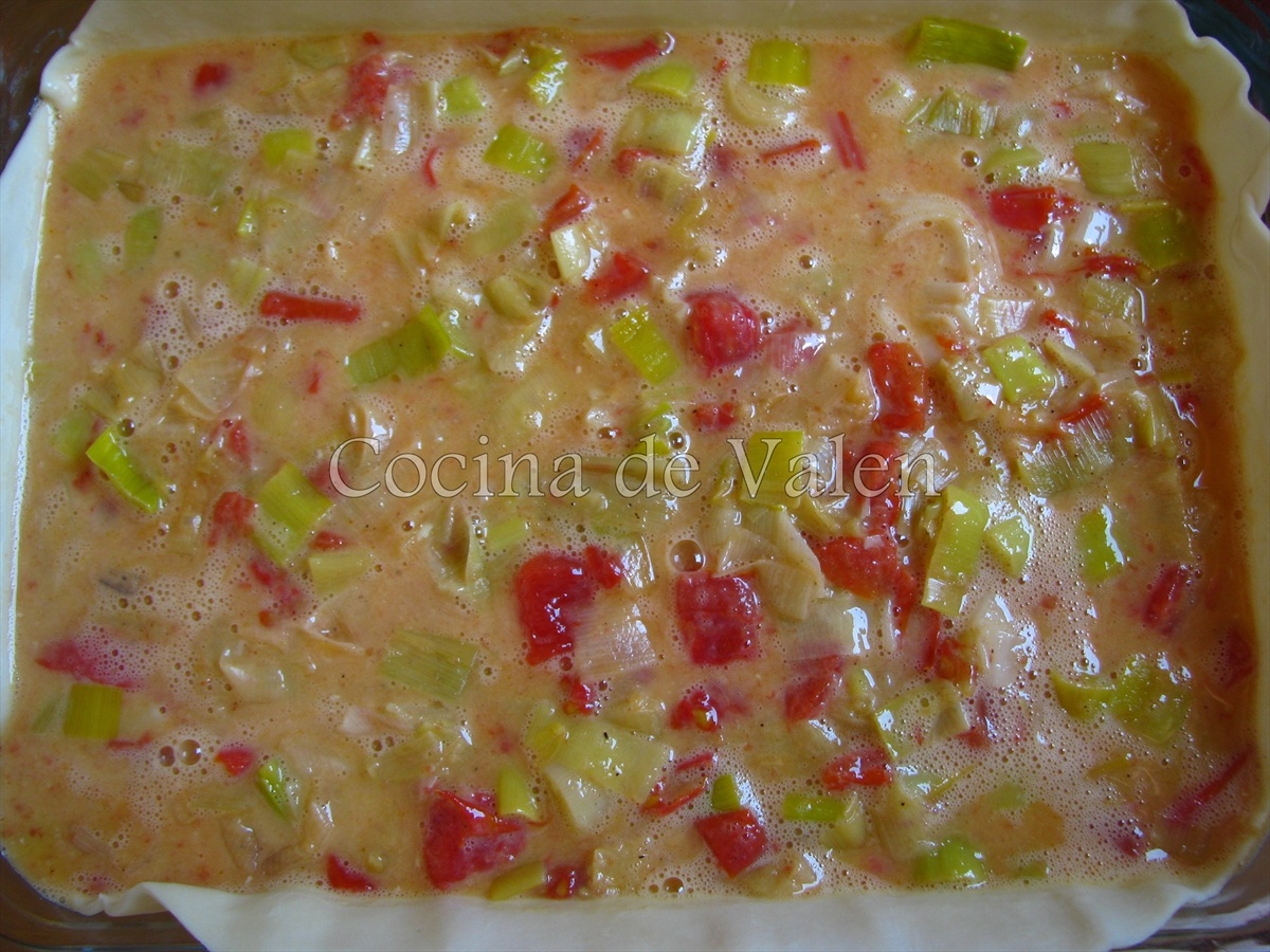 Quiche de Puerro y Tomate - Cocina de Valen
