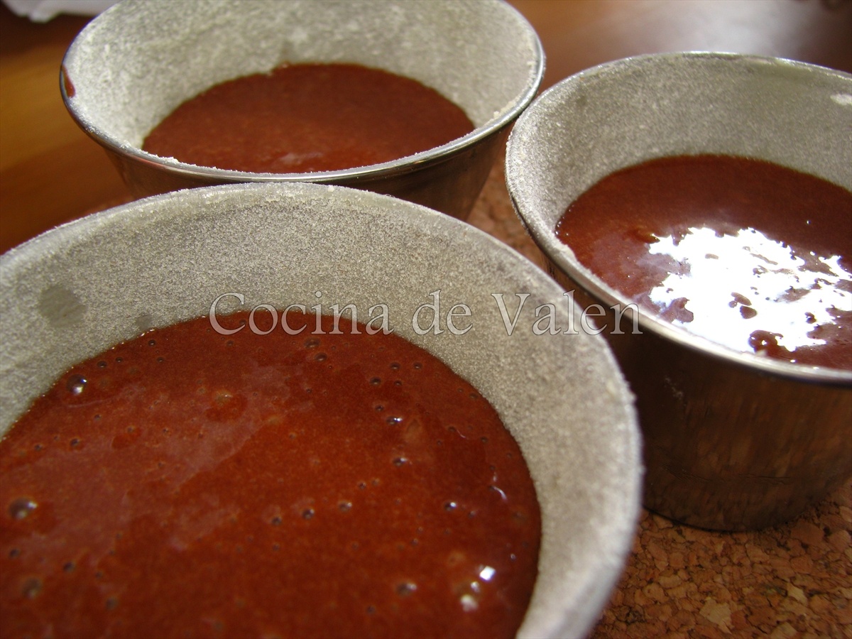 Coulant de Chocolate - Cocina de Valen