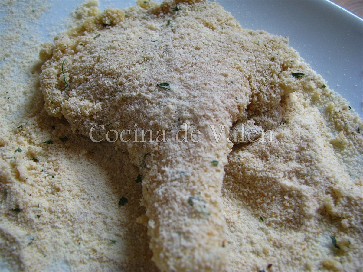 Setas empanizadas con ali oli - Cocina de Valen