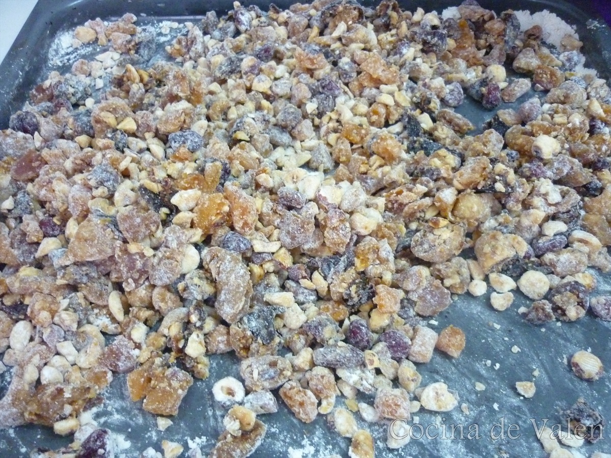 Frutas maceradas para Torta Negra de Navidad