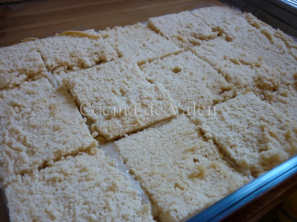 Primera capa de bizcocho Bienmesabe - Cocina de Valen