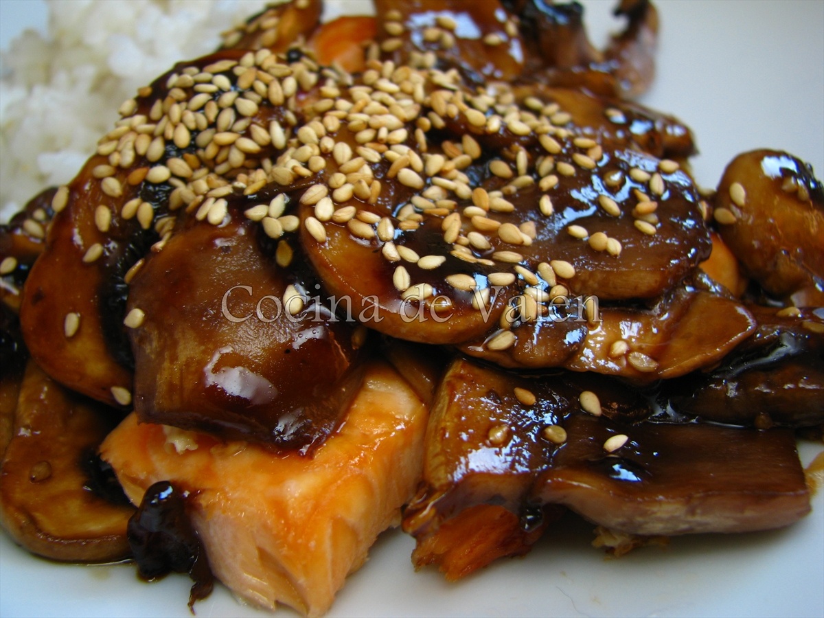 Salmón Teriyaki - Cocina de Valen