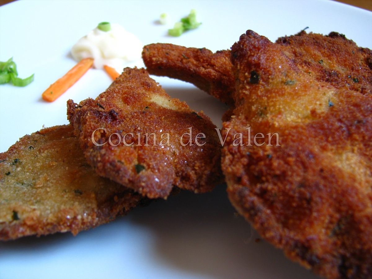 Setas empanizadas con ali oli - Cocina de Valen