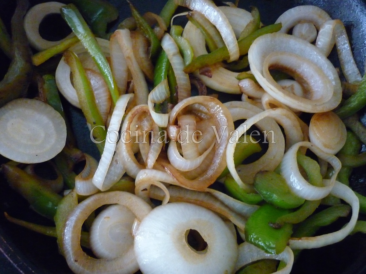 Preparación de los calamares salteados