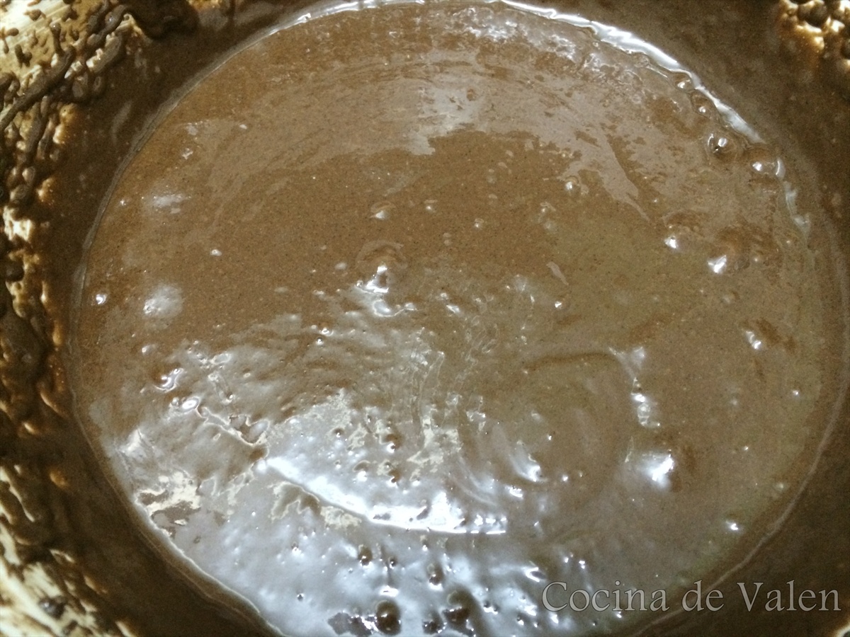 cómo hacer una tarta de chocolate tipo brownie - Cocina de Valen