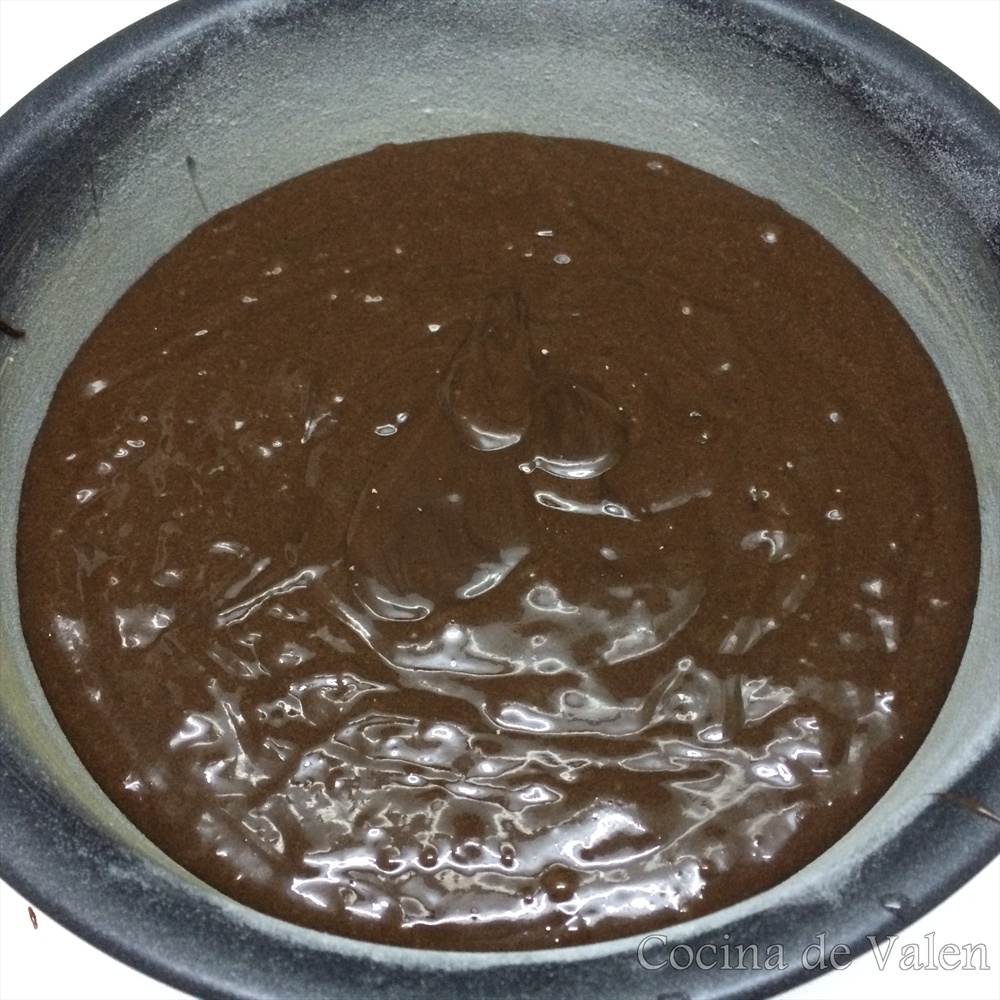 cómo hacer una tarta de chocolate tipo brownie - Cocina de Valen