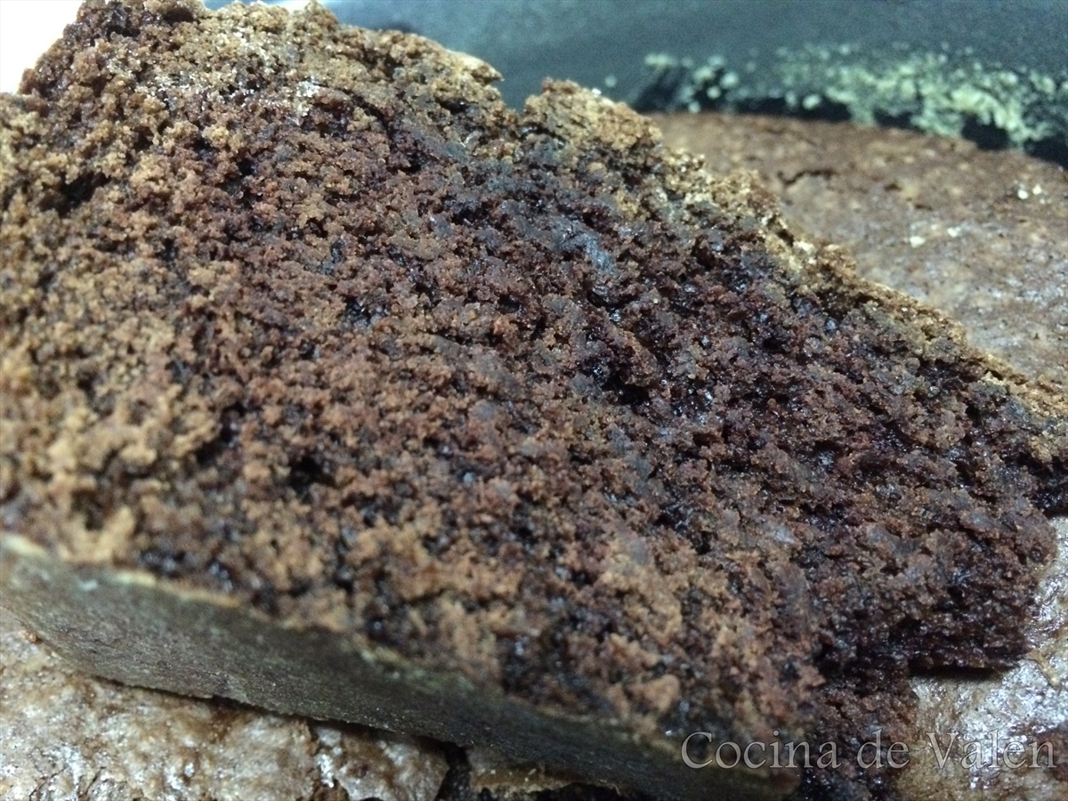 cómo hacer una tarta de chocolate tipo brownie - Cocina de Valen