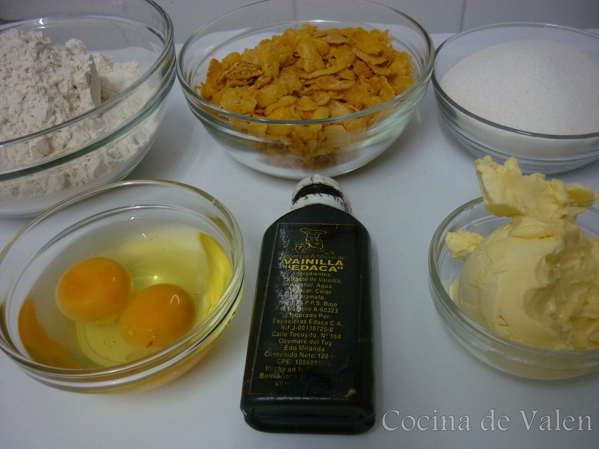 Galletas de Corn Flakes - Cocina de Valen