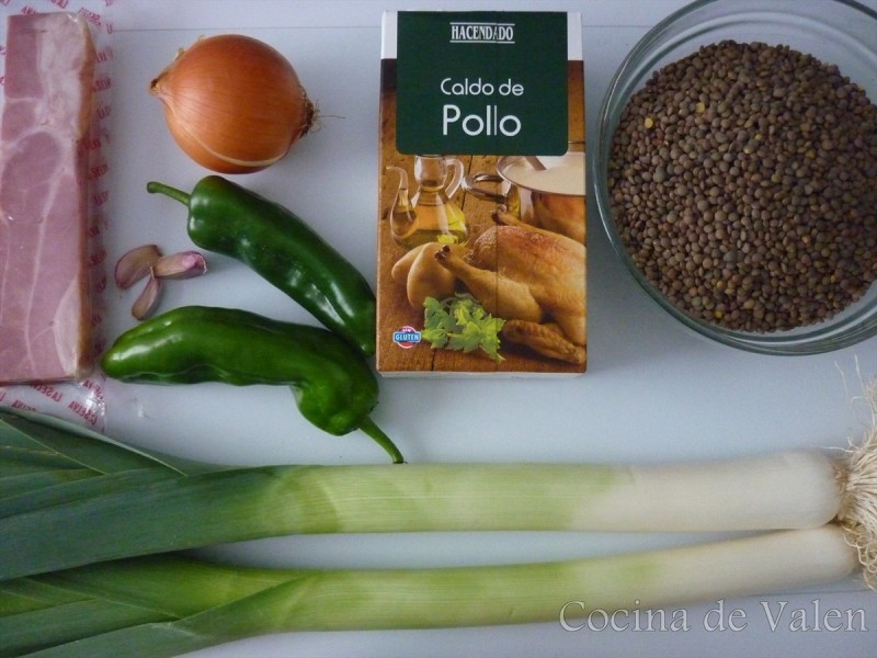 Ingredientes Lentejas pardiñas
