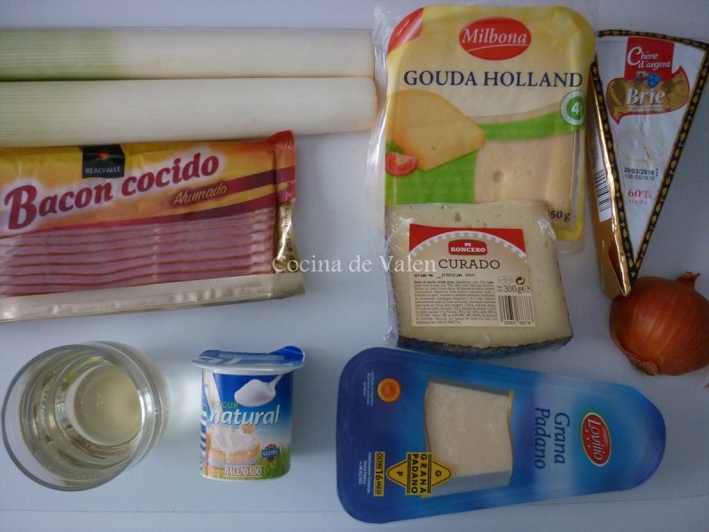 Pan de queso con bacon y ajoporro - Cocina de Valen