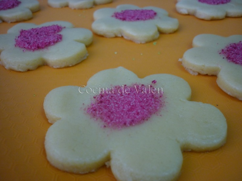 Galletas con azúcar de colores
