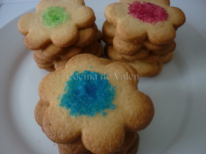 Galletas con Azúcar de Colores