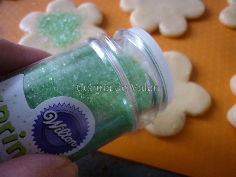 Galletas con azúcar de colores