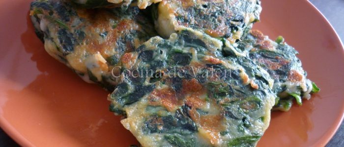 Tortitas de Espinaca a la plancha