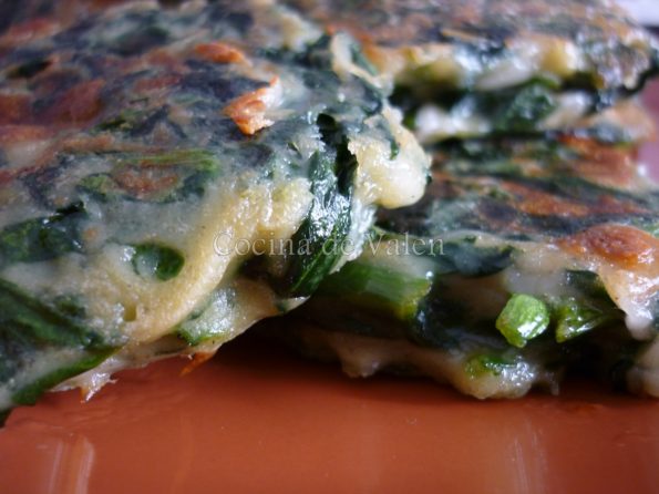 Tortitas de Espinaca a la plancha
