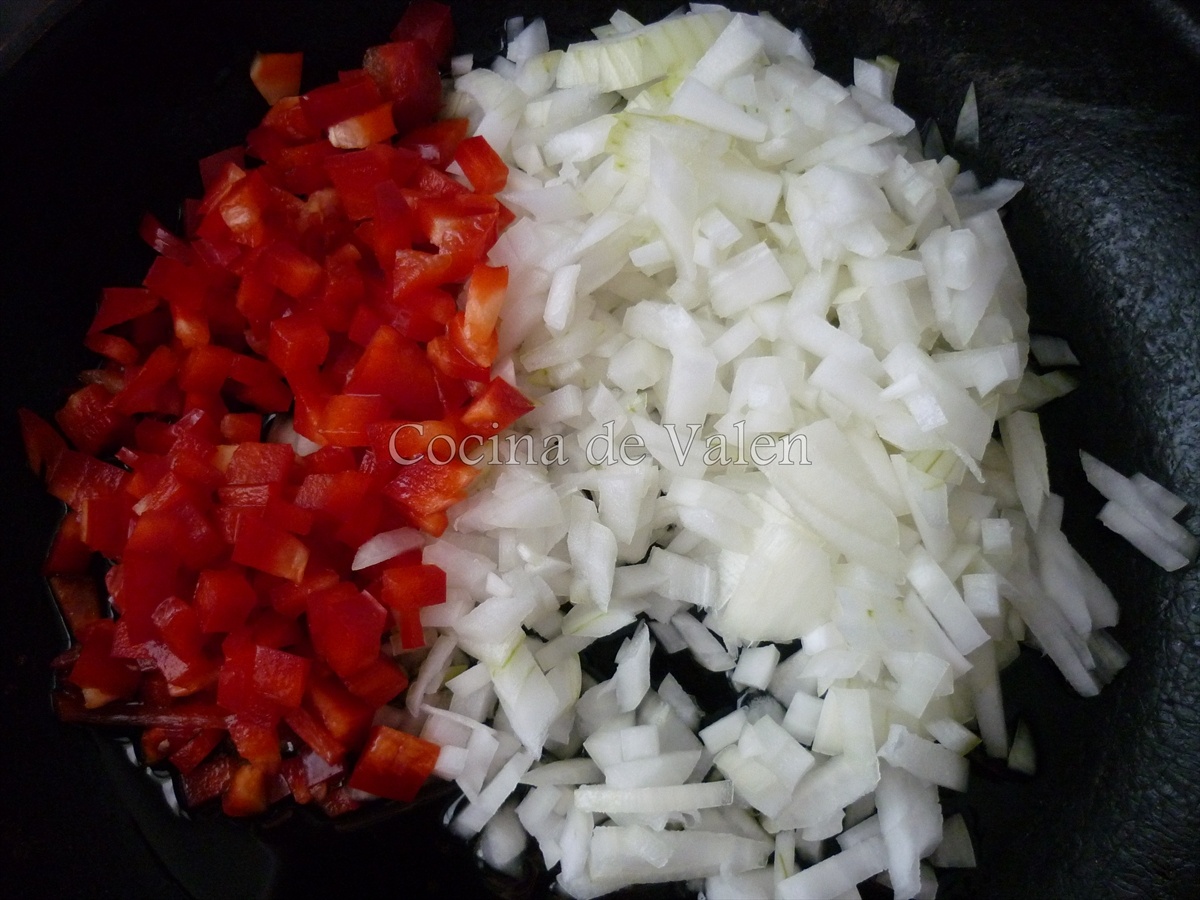 Preparación de las croquetas de merluza - Cocina de Valen