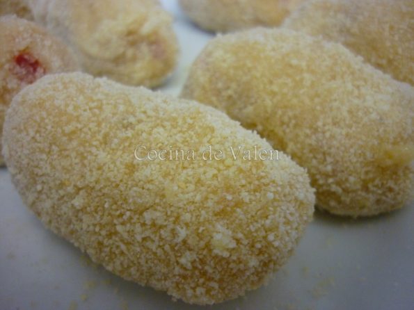 Preparación de las croquetas de merluza - Cocina de Valen