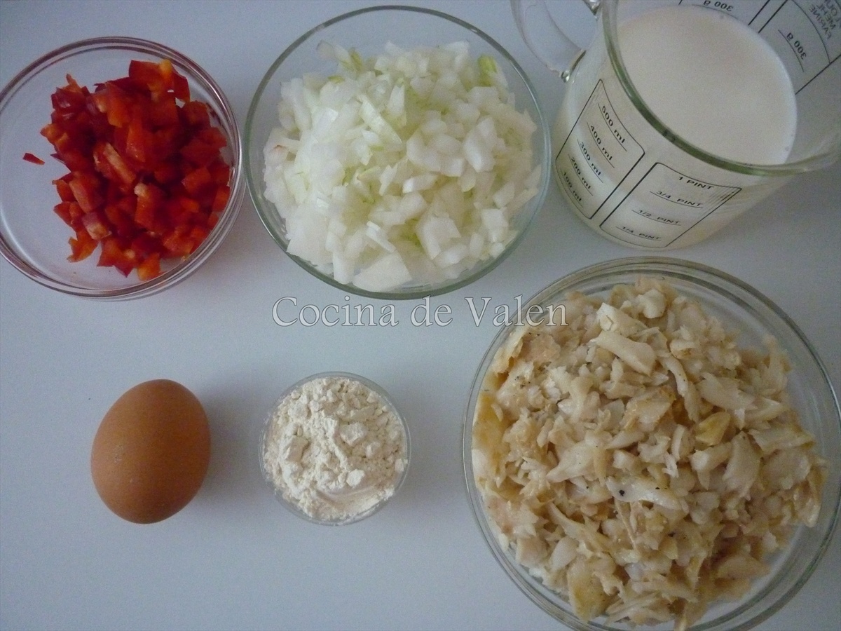 Preparación de las croquetas de merluza - Cocina de Valen