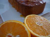 Bizcocho de naranja con glaseado de naranja