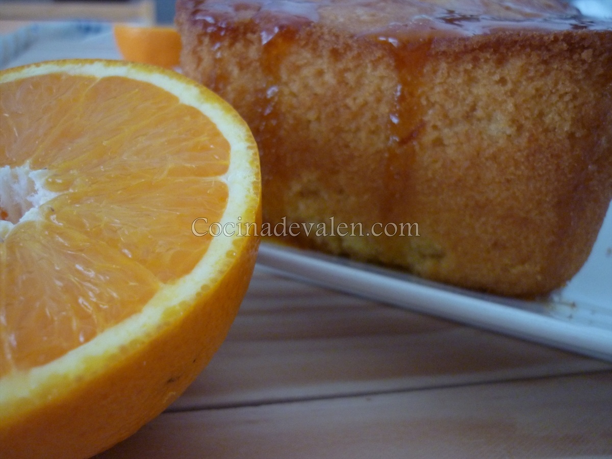 Bizcocho de naranja con glaseado de naranja - Cocina de Valen