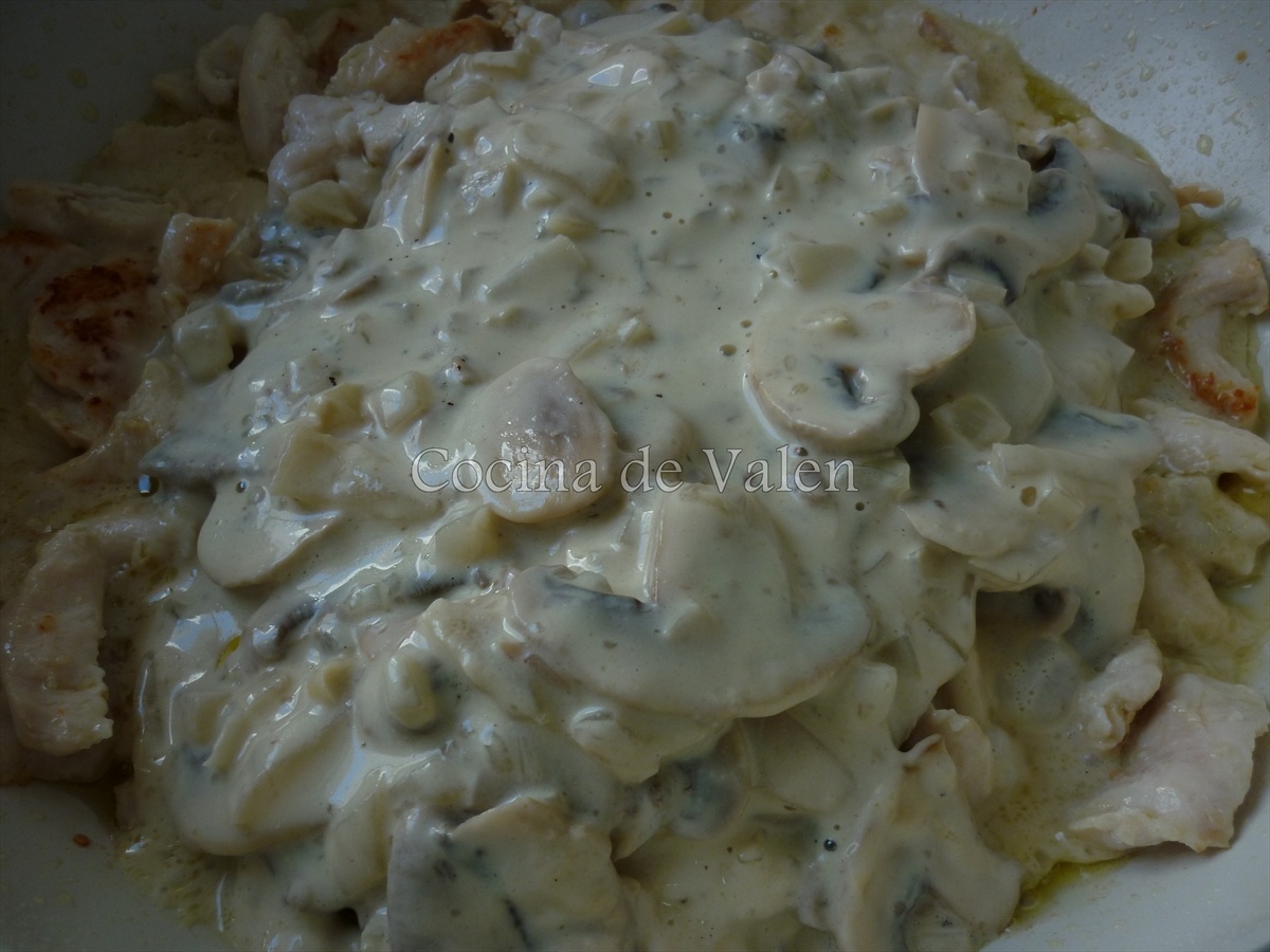 Strogonoff de Pollo - Cocina de Valen