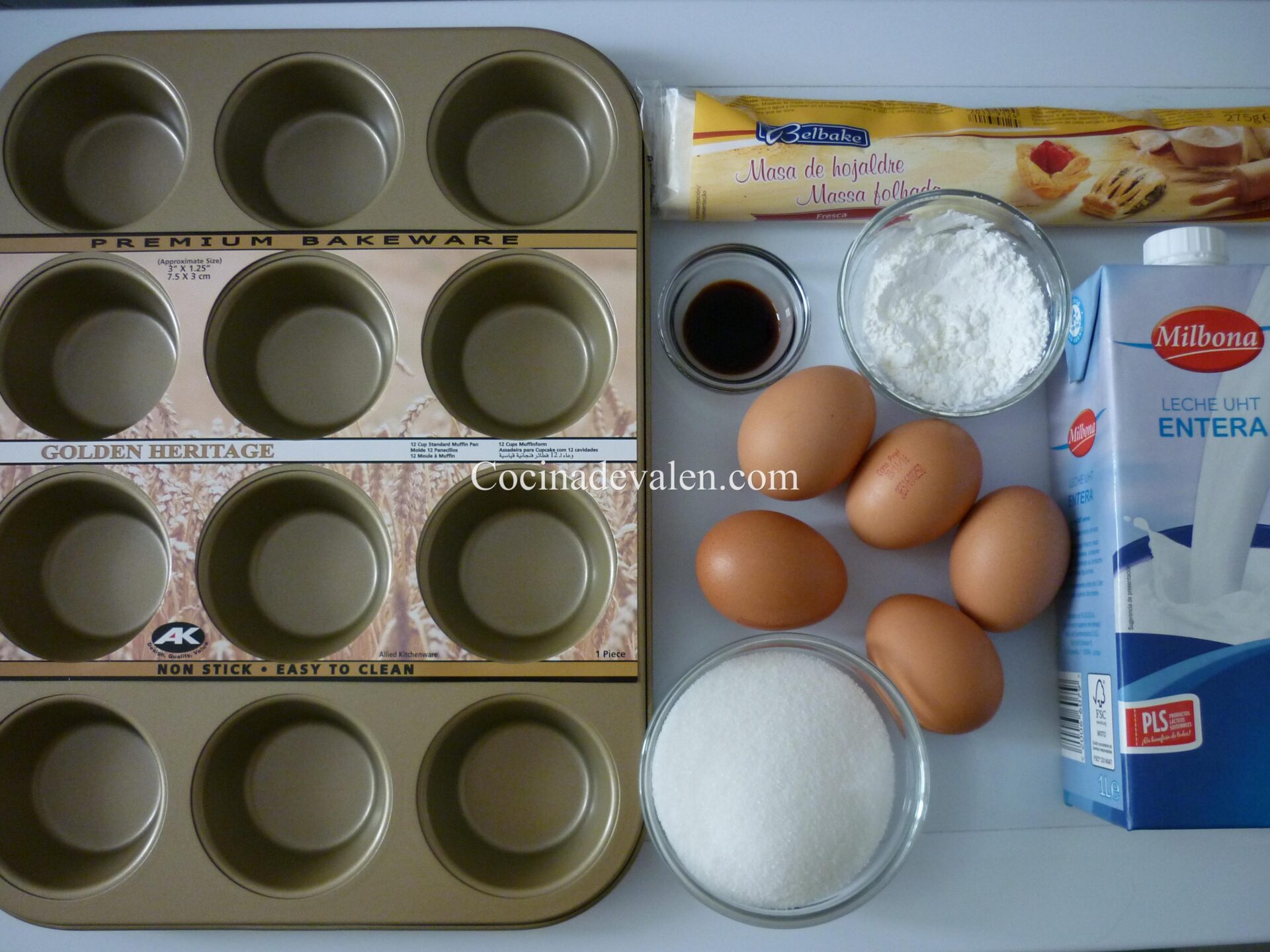Pasteles de Belem Ingredientes Pasteles de Belem - Cocina de Valen