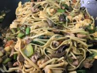 Tallarines salteados con Pak choi y pollo - Cocina de Valen