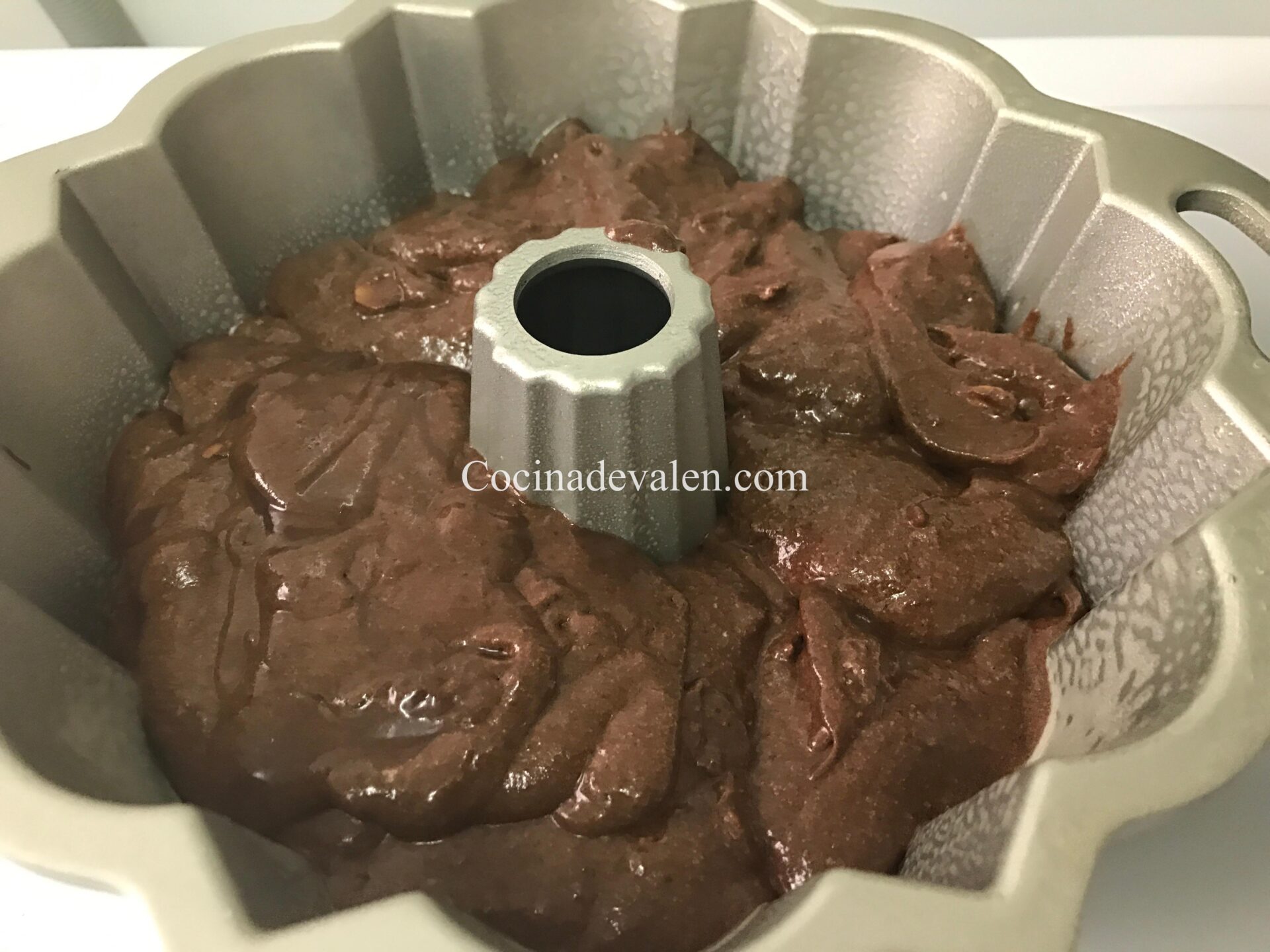 Bizcocho de Chocolate y frutos secos - Cocina de Valen
