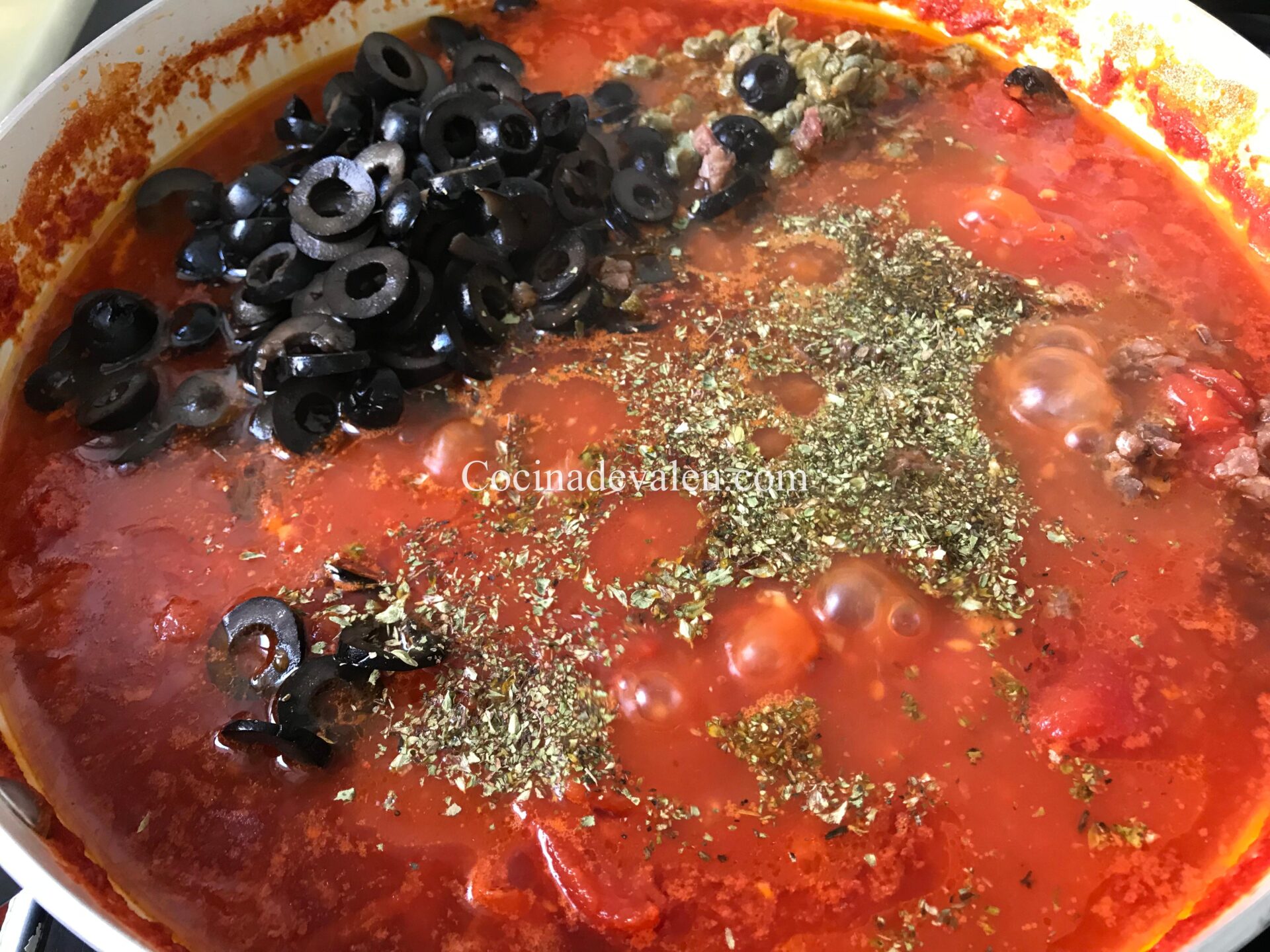 Salsa Putanesca - Cocina de Valen