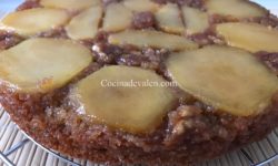 Bizcocho invertido de manzana