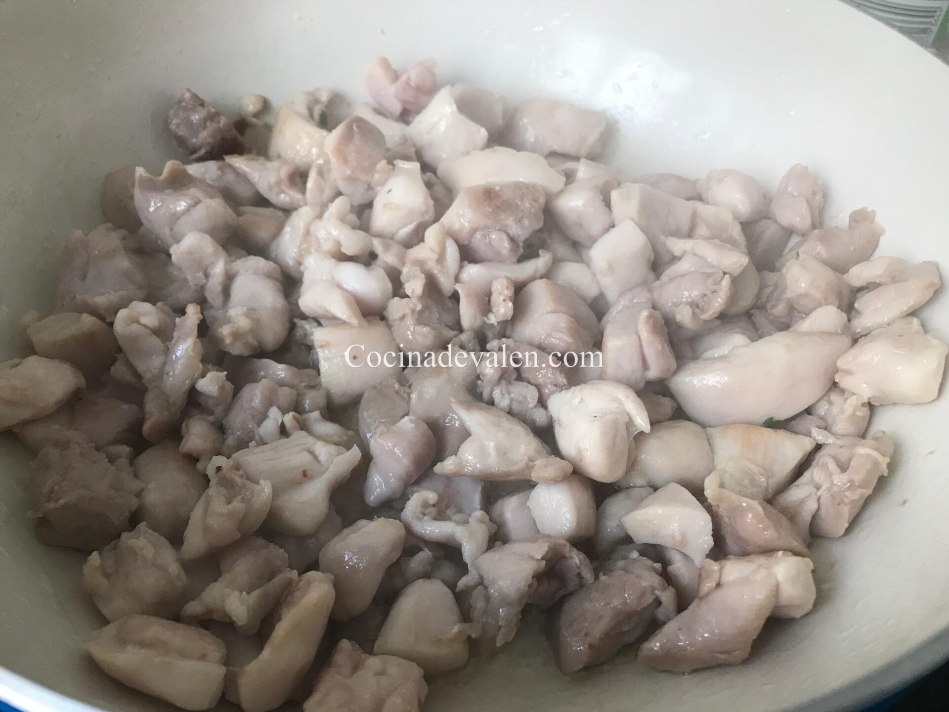 Pollo al curry verde