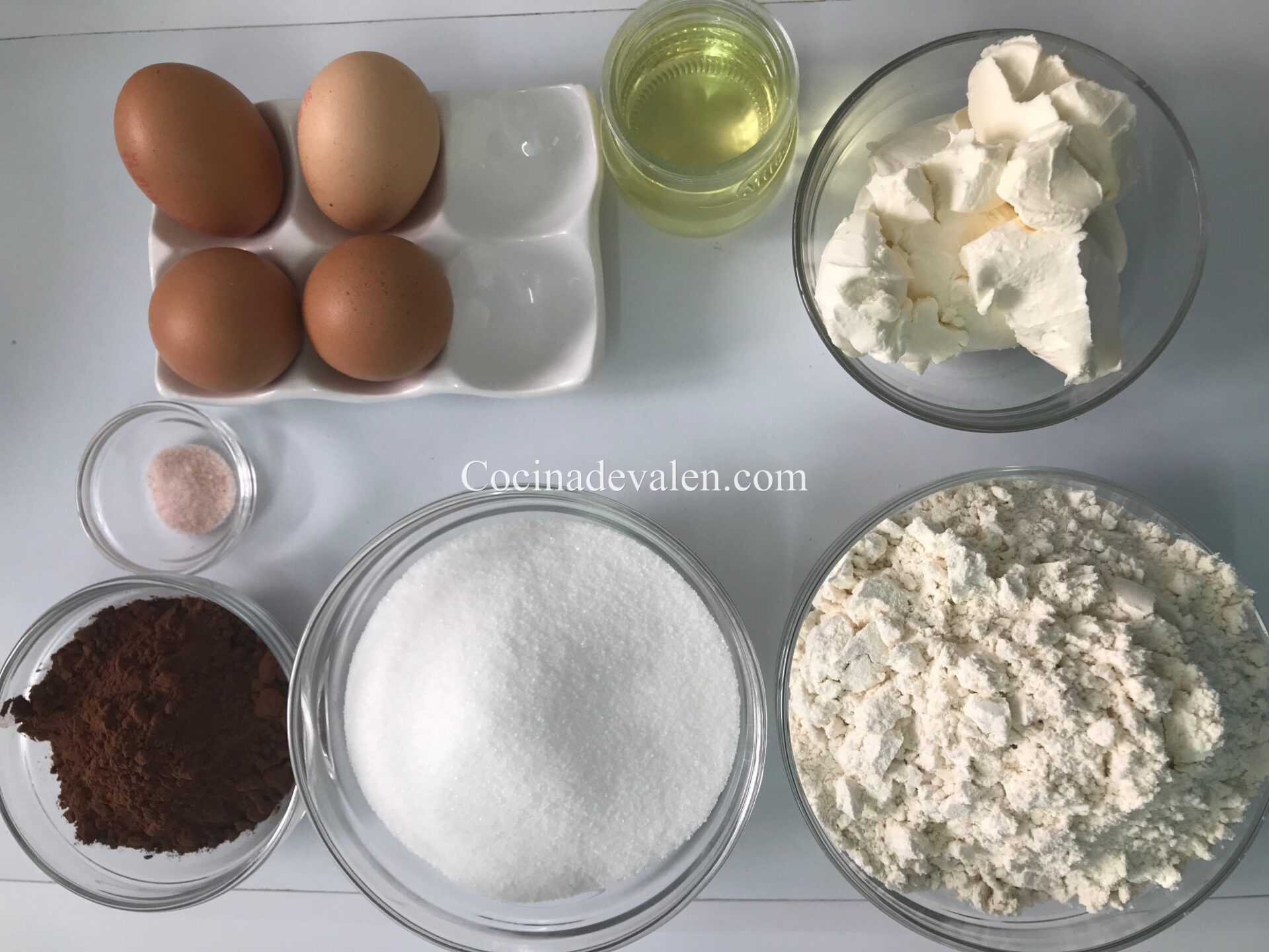 Bizcocho de mascarpone marmoleado